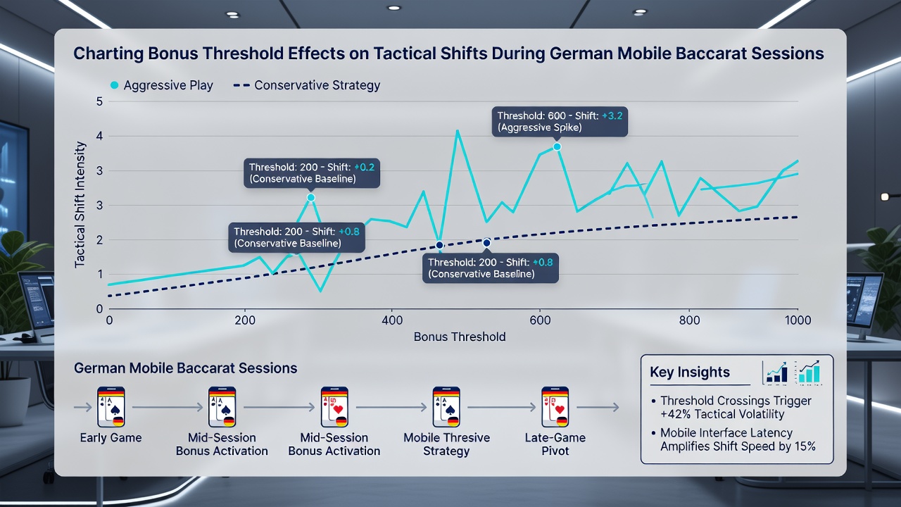 Darstellung von App-Schnittstellen mit Fortschrittsanzeigen zu Bonusschwellen und Baccarat-Taktiken