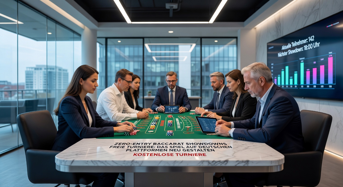 Detailliertes Leaderboard eines Zero-Entry Baccarat-Showdowns auf einer deutschen Plattform, mit Top-Spielern und Preisen